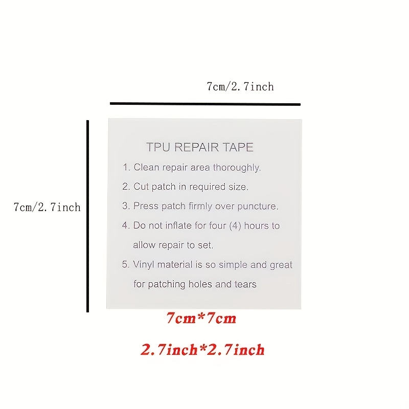 Image of 8pcs Repair Patches, Adhesive Tape Patches, Inflatable Product Repair Sheets, Multifunctional And Convenient, Suitable For Home, Outdoor, Garden, Camping Tents, And More