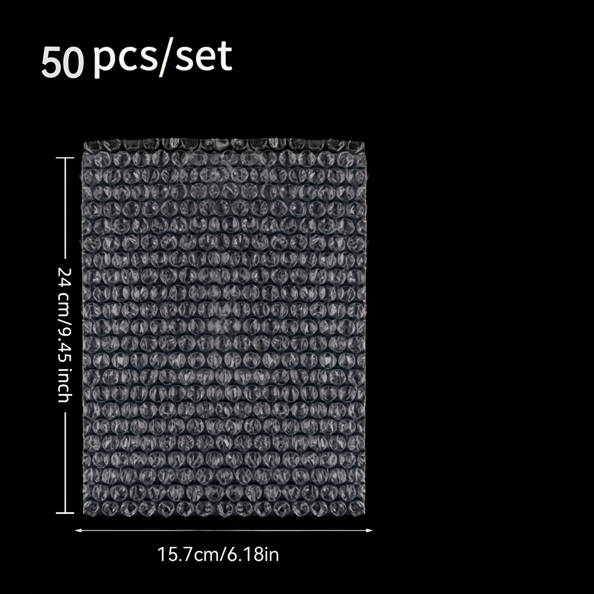 TEMU 50pcs , Plastic , Used For Transportation, Moving, And Storage. Bubble Cushioning Packaging Bags Are Used For Moving, Packaging, And Storing