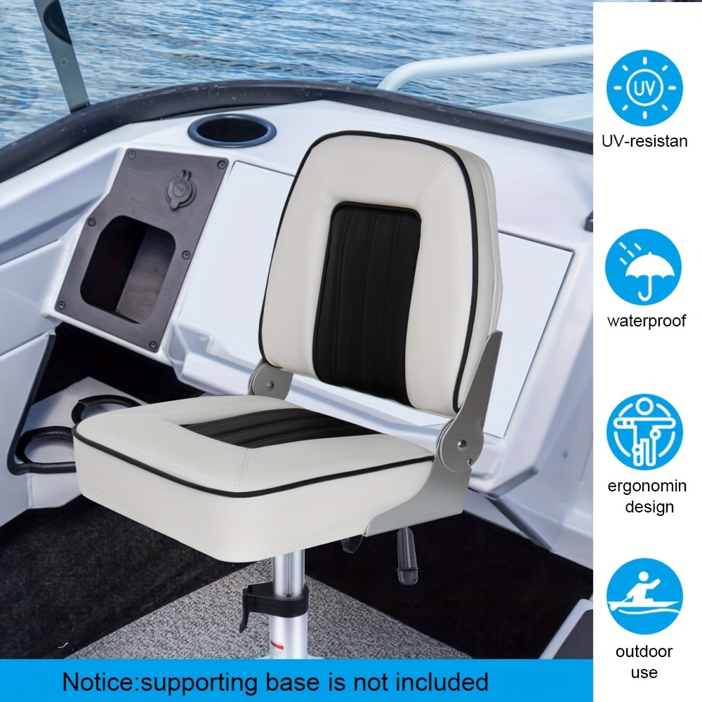 2 Sedie Per Barca Pieghevoli Con Schienale - Blu, Portata 110 Kg, Ideali Per Pesca E Relax - Foto 10