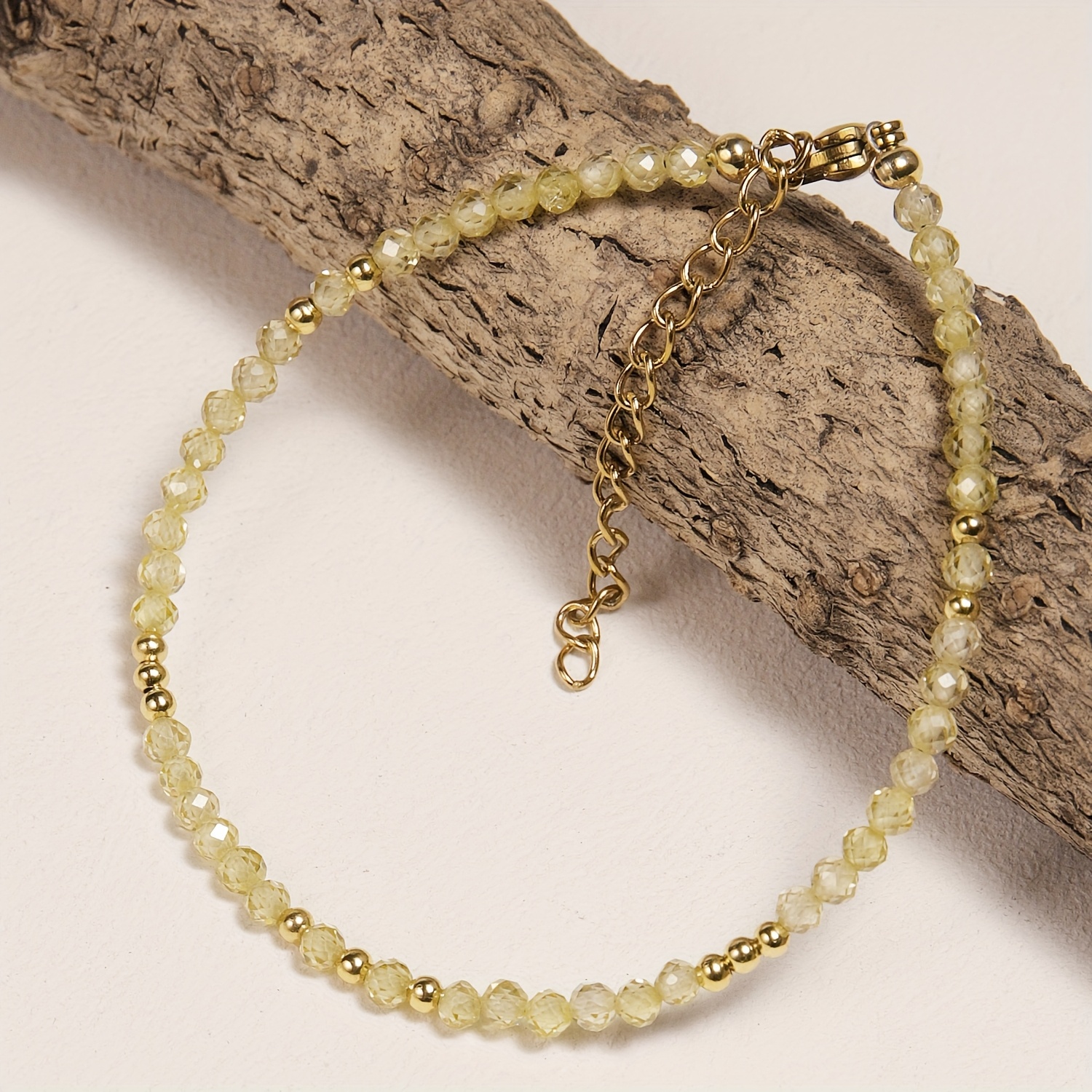 E-shop Exquisites facettiertes Naturstein-Armband – Das perfekte Valentinstagsgeschenk, Gelber Schmuck: Beziehungen mit Eleganz und minimalistischem