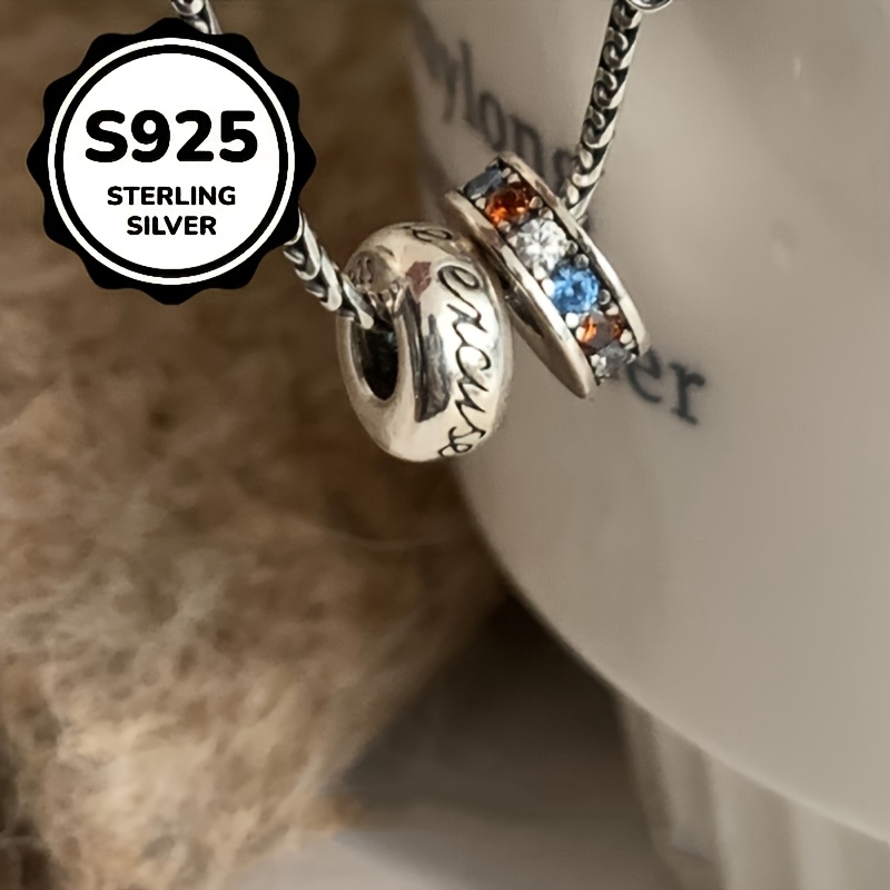925 Low-Allergy Colored Circle Pendant Necklace, Gift for Her