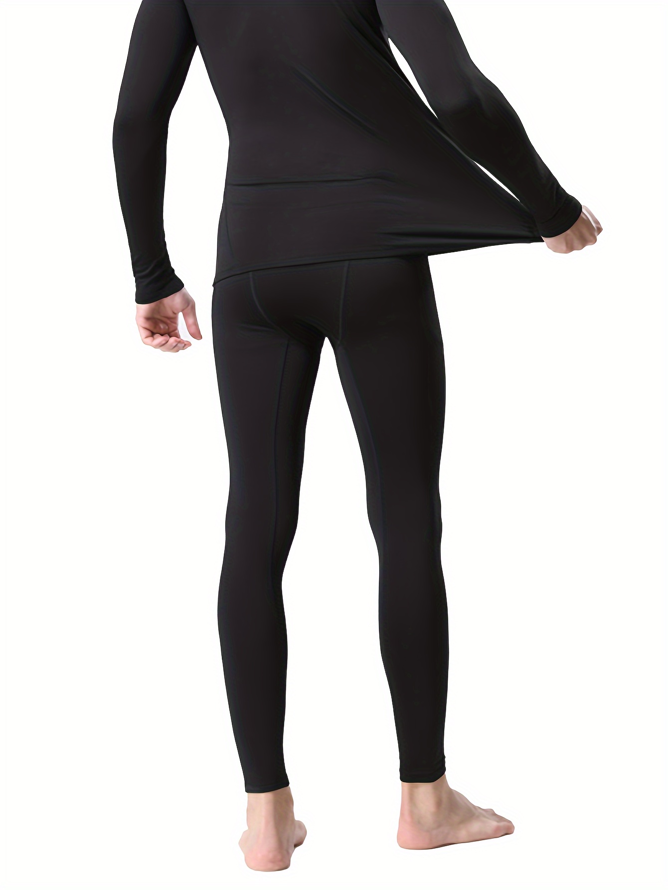 3pcs *'S Padded Warm Sports Compression Pants Reinforced 4D Elastic Running  Gear Underwear, Winter Warm Compression Pants Heat Tight Pants