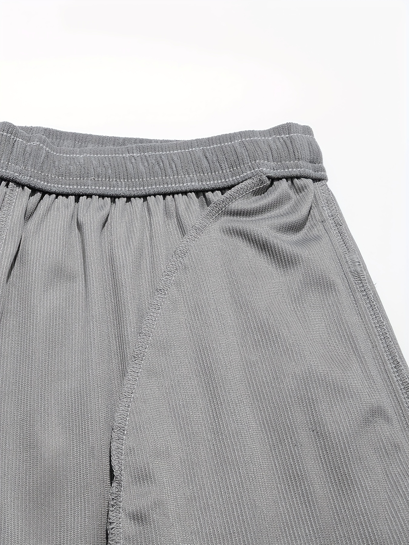 Men'S Premium Corduroy Shorts - Light Gray with Drawstring Waist, Side Pockets & Letter Design, Perfect for Travel, Beach, Hiking, Tennis, Basketball, and Soccer - Comfortable Summer Casual Wear