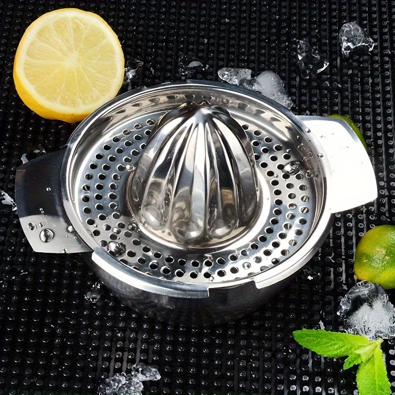 1pc stainless steel manual citrus juicer   kitchen gadget for squeezing   orange and other juice with dining accessory details 2