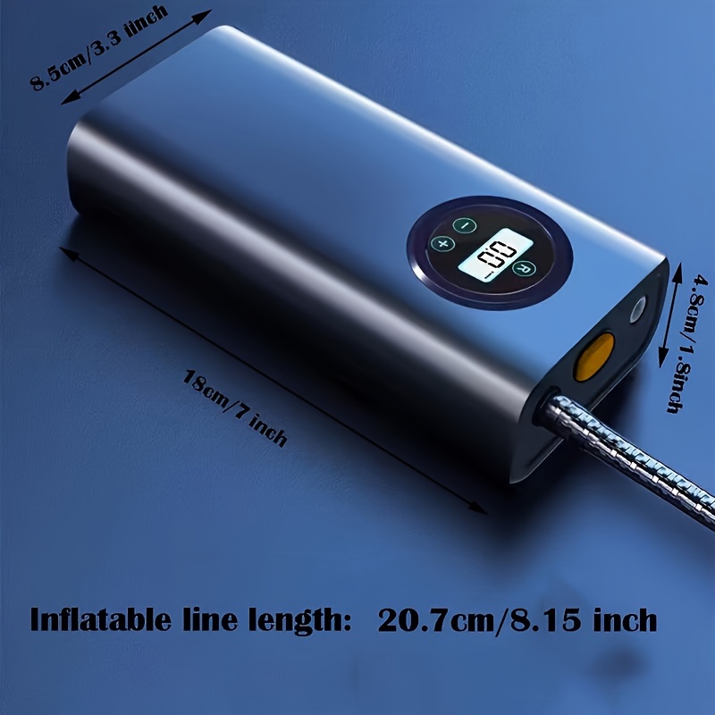 tire inflator portable air compressor portable air pump for car faster inflation electric air pump with digital pressure gauge for car bike motorcycle details 0