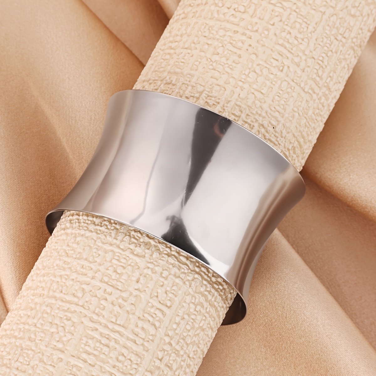 Wide-Band Open Bangle Bracelet, Bold Bohemian Style