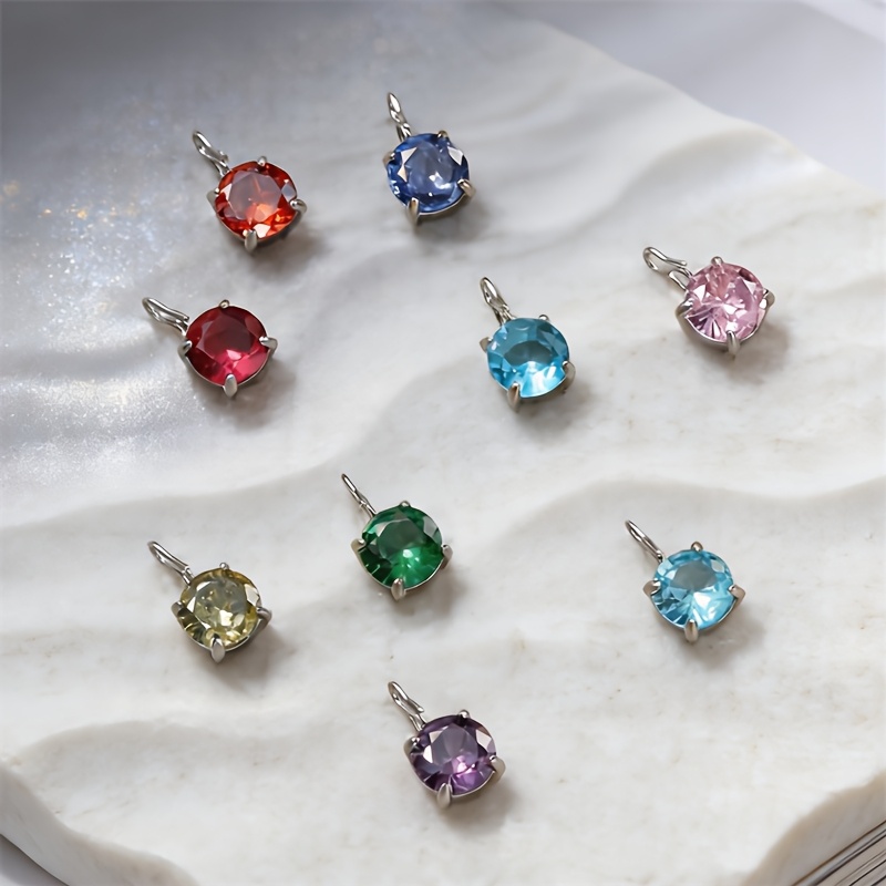 Versatile Style Non-Fading Round Synthetic Zircon Pendant Necklace