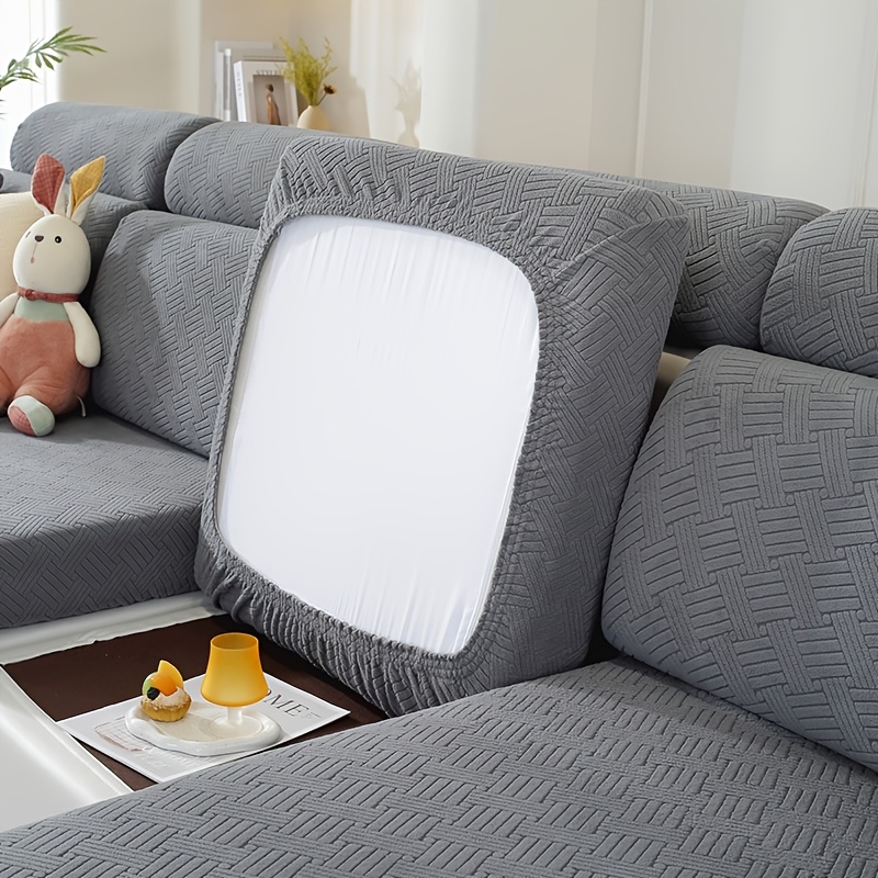 TEMU Copridivano Combinato a Righe , Copridivano in Jacquard per da Esterno da Patio, Copridivano Avvolgente per da Interno per Soggiorno, Protezione