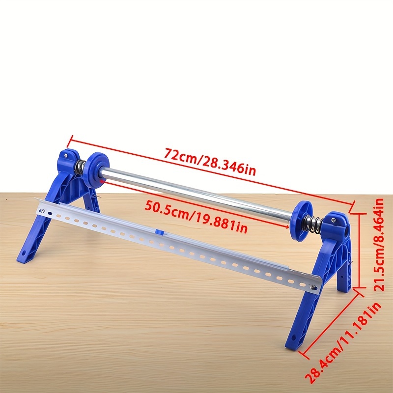 desktop stretch film adjustable width fixed or hanging with sliding cutting function details 1