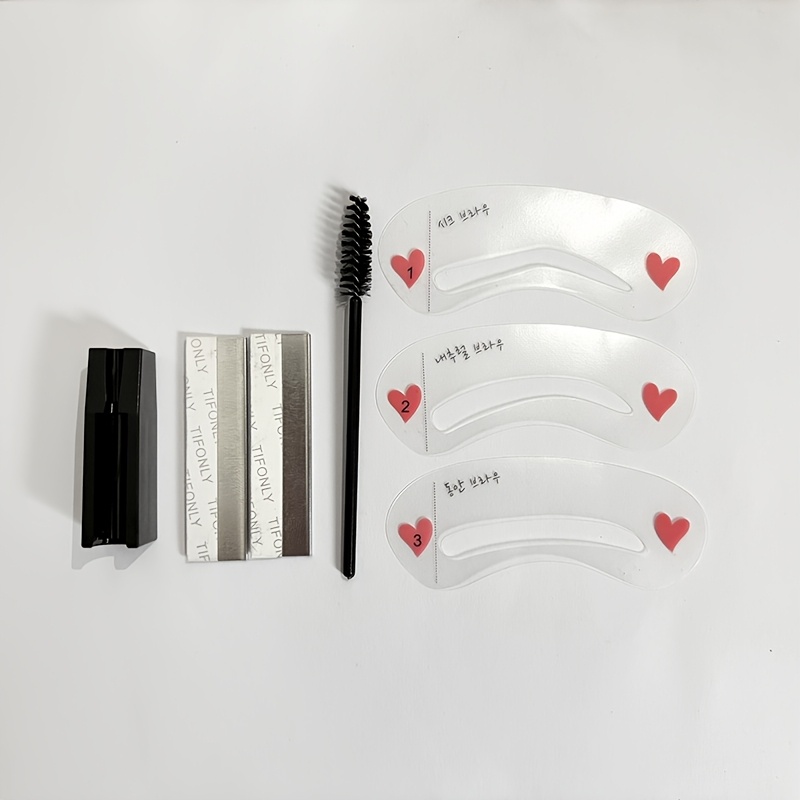 TEMU Set de 7 pièces d'outils professionnels pour sourcils, taille-crayon manuel, outil pour crayon à sourcils, taille-crayon bec de canard pour des