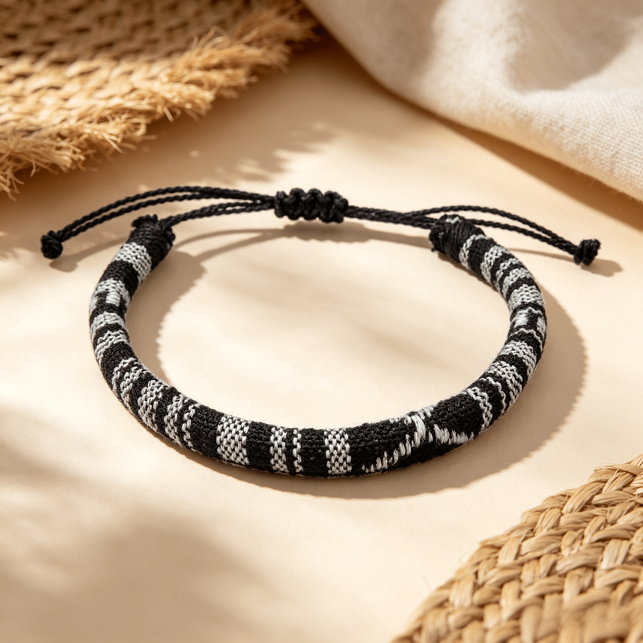 2pc Bohemian Hand-Woven Friendship Bracelet Set