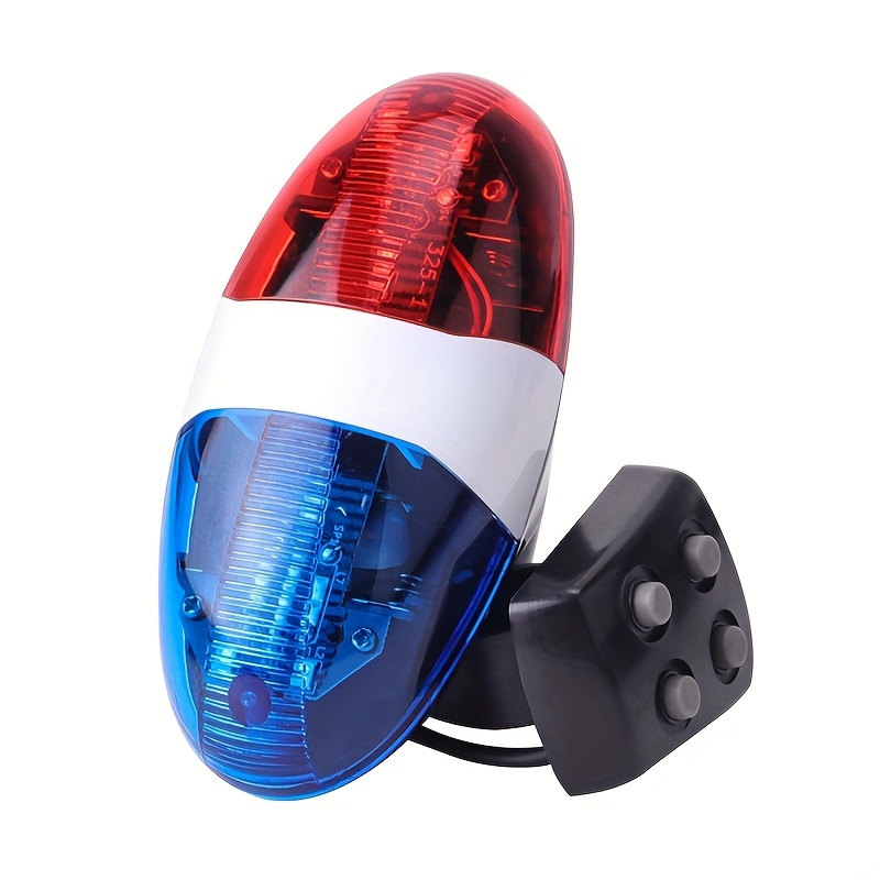 

1pc Classic Style Bicycle 4-tone Electronic Horn With Tail Light, Multifunctional Cycling Accessory For Mountain Bikes, Visible And Audible Safety Features