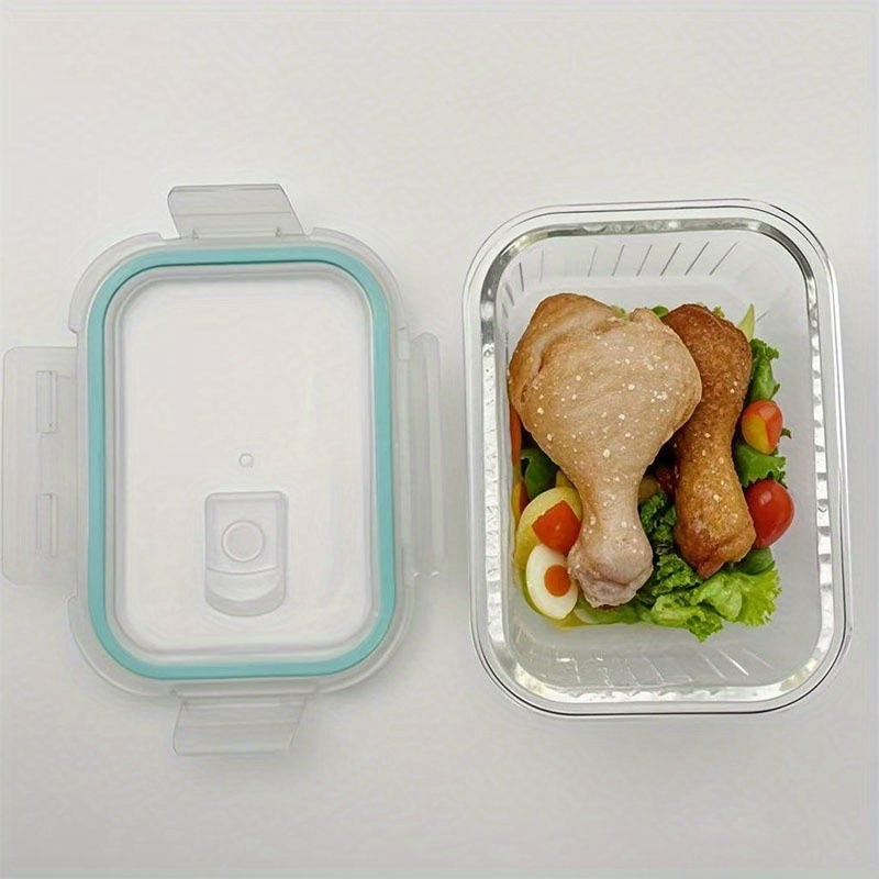TEMU Boîtes de conservation alimentaires en verre avec couvercle hermétique - Ensemble de boîtes de préparation de repas en verre - Boîte alimentaire