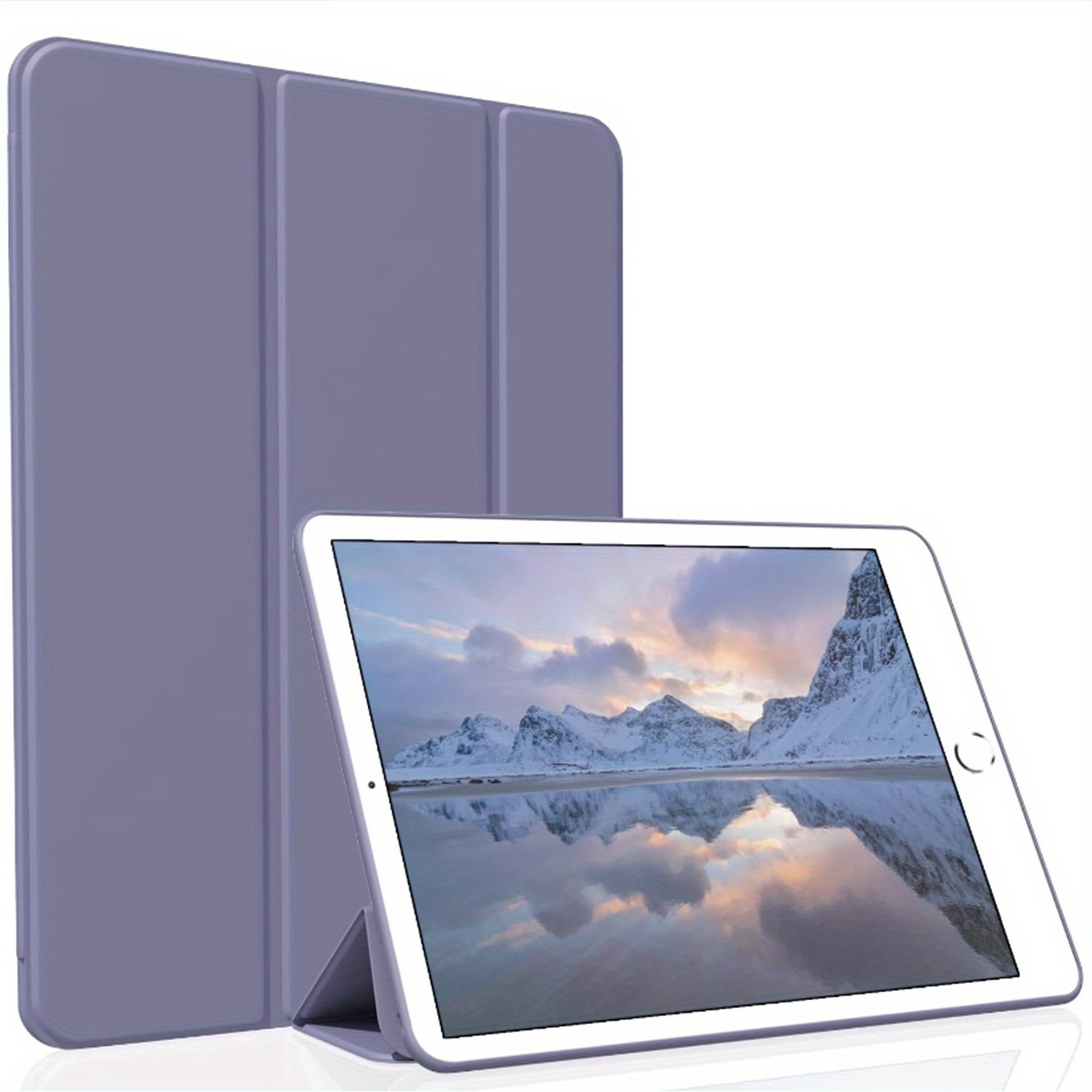 TEMU Custodia in silicone liquido adatta per iPad 5a/6a/Pro 9.7. Dotata di intelligente, protezione completa con silicone liquido, morbida sensazione