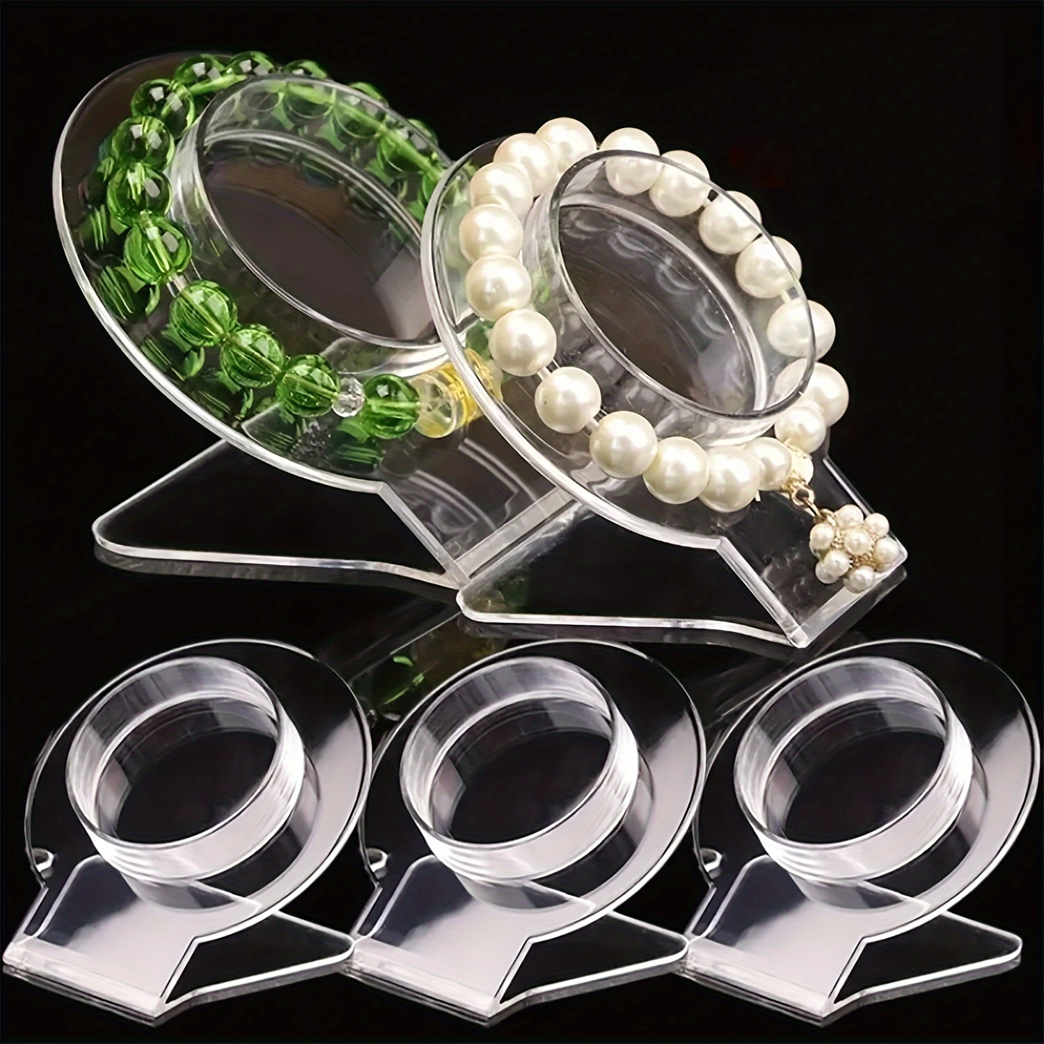 

4pcs Bracelet & Display Stand Set - , - Jewelry Organizer For Desktop - For Men And Women, For , Jewelry Making Display & Packaging , Beading&jewelry Making