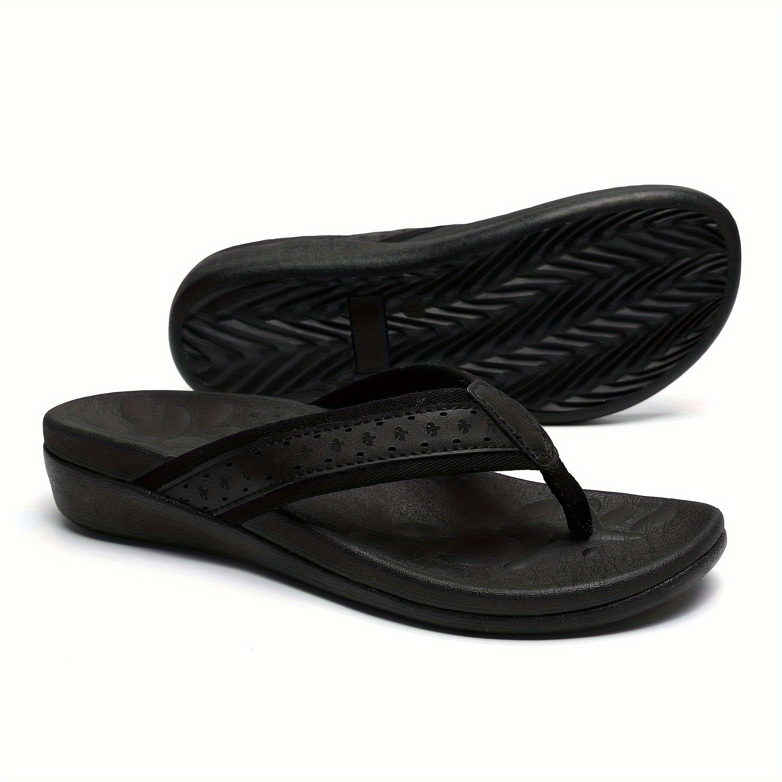 

Megnya Women's Flip-flops Have Arch Support, Flat Slippers For The Beach, And Comfortable Cushioned Foam Slippers For The Outdoors