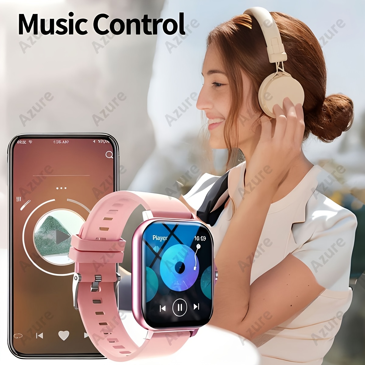 25 New Fashion Smart Watches, HD Display Unisex with Wireless Call Alerts & Music Playback for All Sports Modes - Ideal Gift Suitable for Android and iPhone, Ultra Smart Watch, Small Smart Watch, Ultra Thin Smart Watch