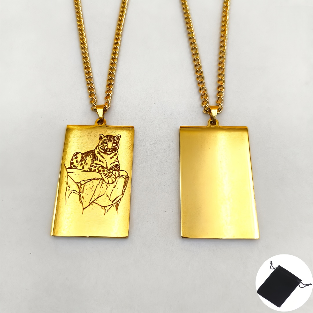 Personalized Custom Photo Engraved Necklace — Unique Gift