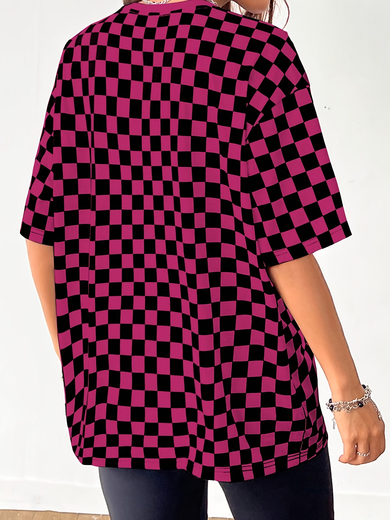 checkered top sold on Temu United States