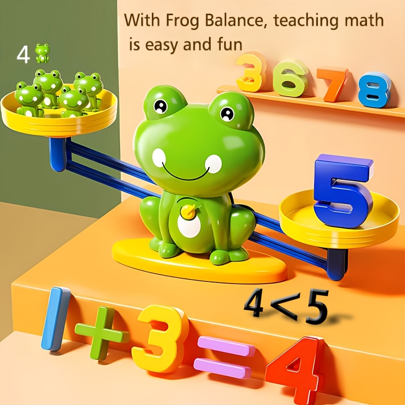 Jeu éducatif Grenouille Math Balance - Apprentissage Chiffres, Additions - Jouet 3+ Ans