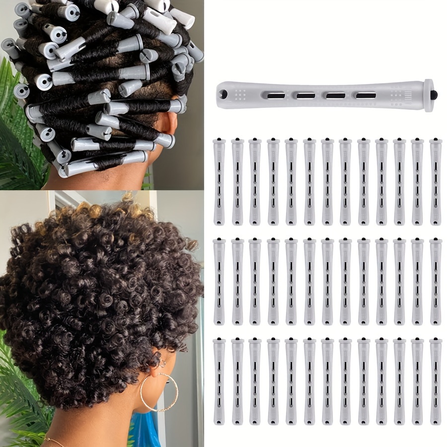 

Ensemble de 40 Tiges de Perm - Rouleaux pour Naturelles, Boucles et Volume - de Coiffure et de Styling DIY pour Types de Cheveux , Moyens et Courts