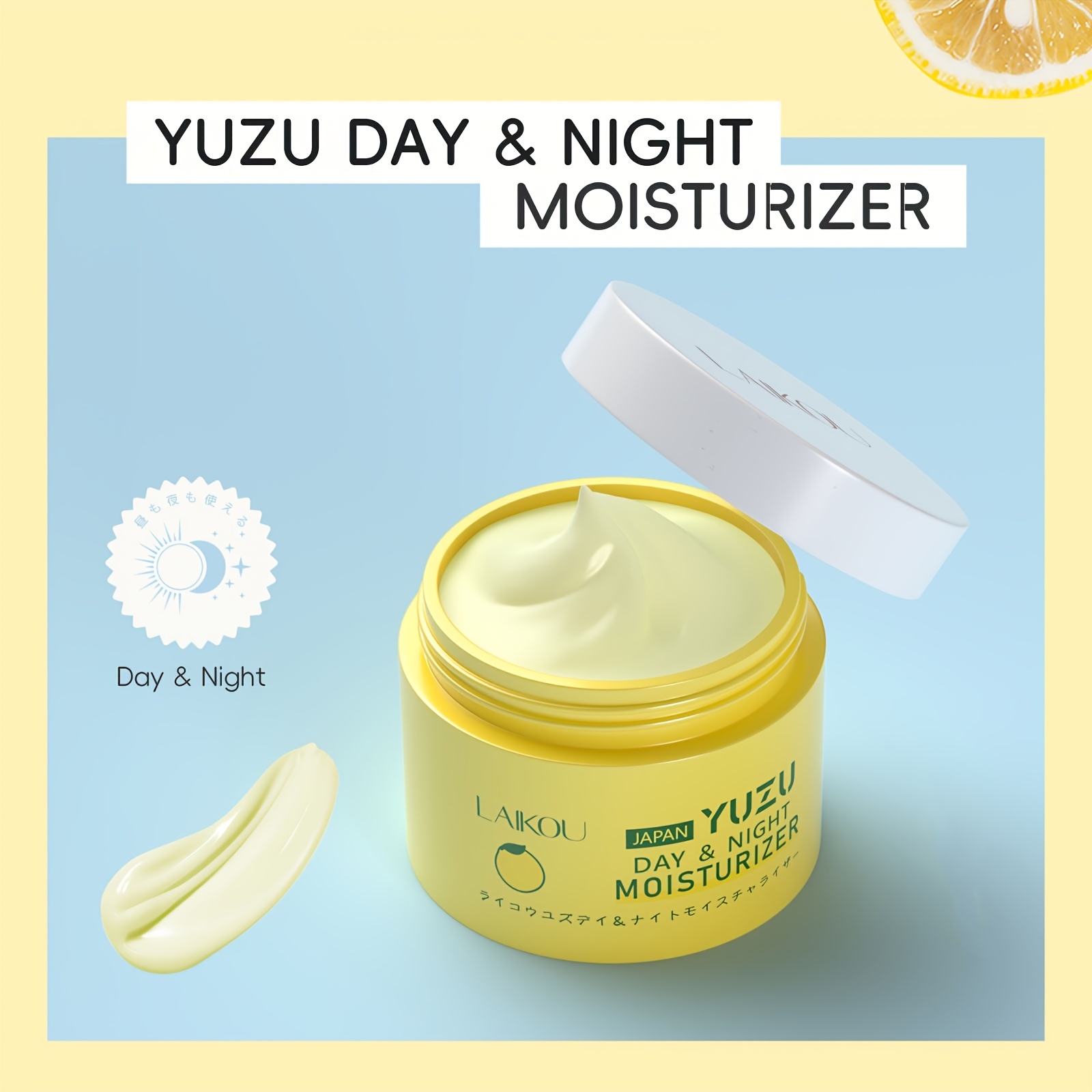 LAIKOU YUZU Njega lica svijetlo bež set od 5 komada, dnevna i noćna hidratantna krema 0.88oz, čistač 1.76oz, tonik 3.38fl.oz, krema za oči 0.53oz, serum 0.59fl.oz, s vitaminom C i niacinamidom – idealan rođendanski poklon za djevojku, sestru, majku