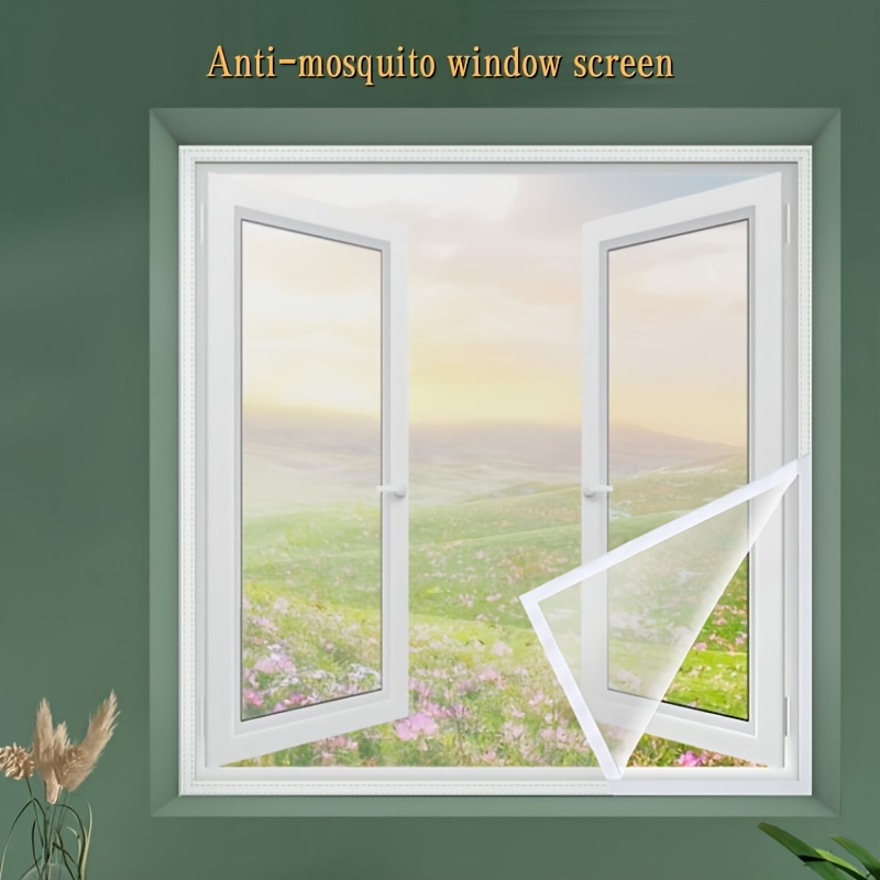 

Polyester Anti-mosquito Net, -adhesive No-drill Installation, Curtain For Fly Bug , &