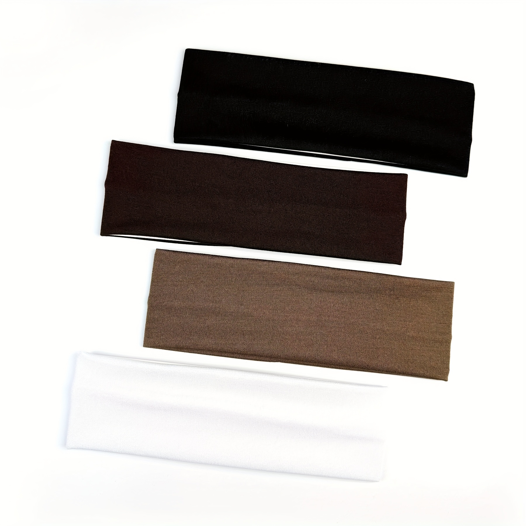 TEMU Fascia per capelli da donna morbida e assorbi-sudore antiscivolo - 4 pezzi di elastici per capelli, adatta per per capelli da donna, elastiche