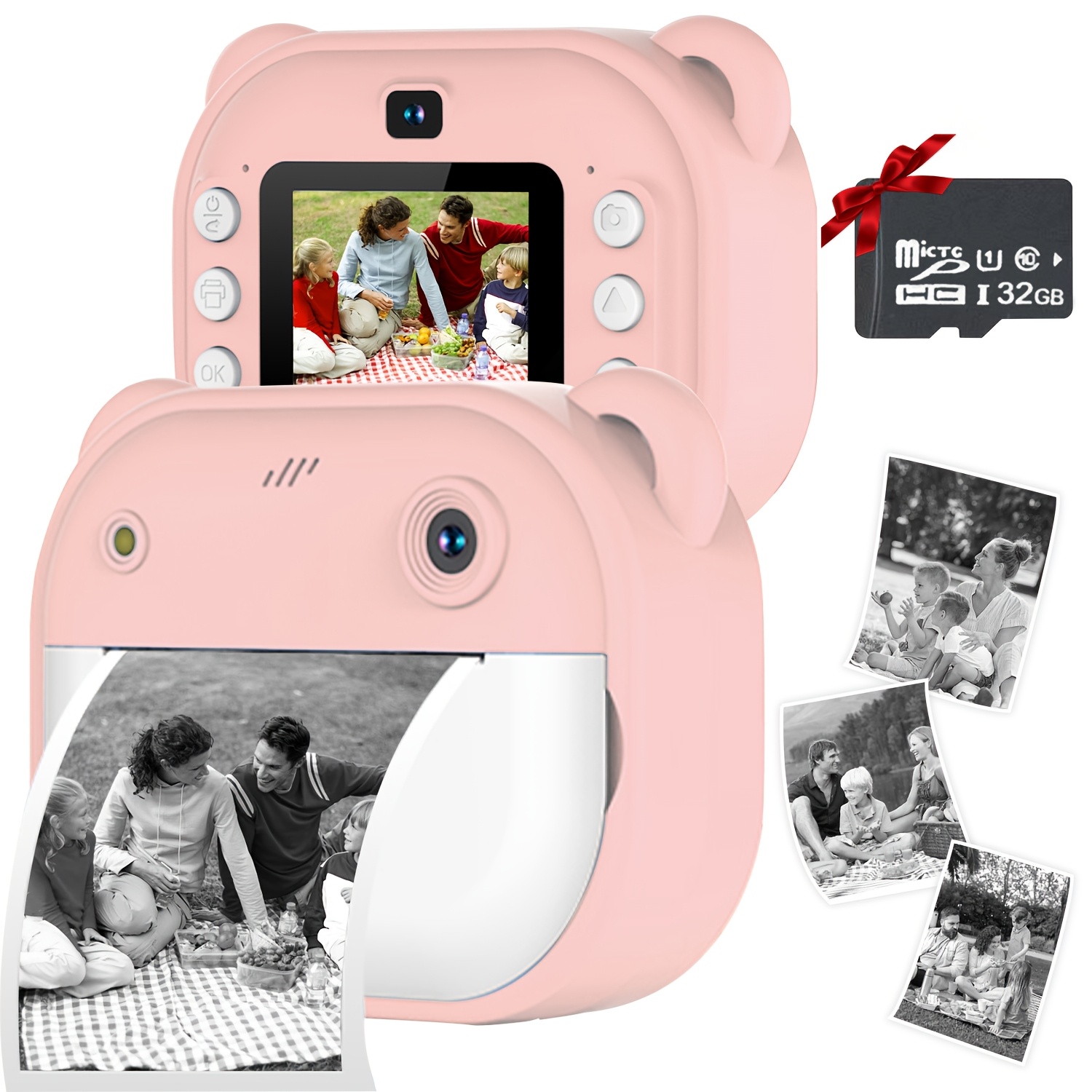 Appareil Photo Instantané , écran LCD De 6,1 Cm, Numérique Pour Enfants Avec Zoom 6x, Double