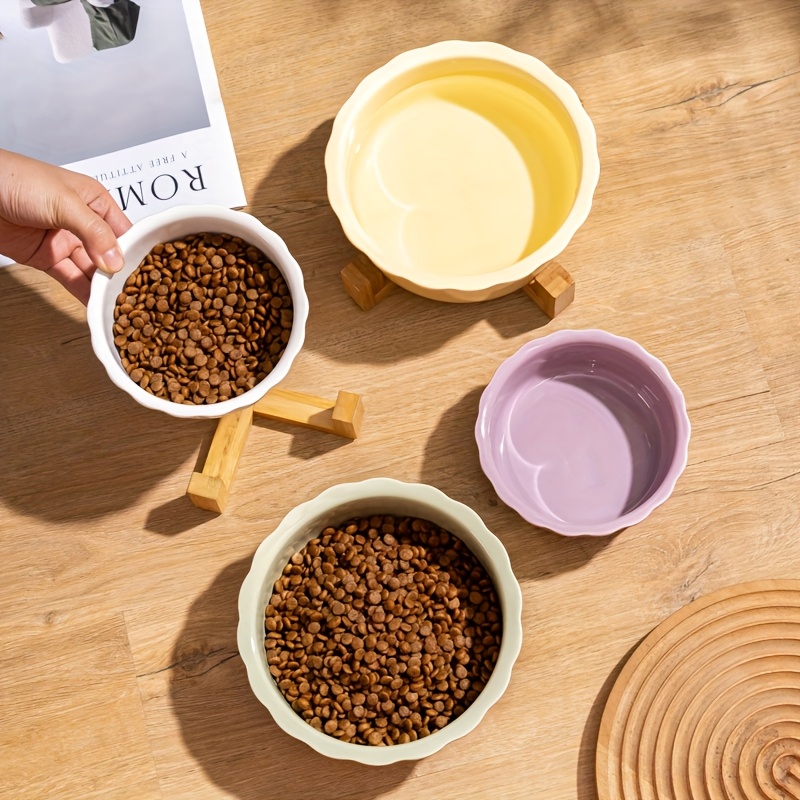 ceramic pet bowl with stand anti spill anti choke large capacity food and water dish for dogs Product details 2