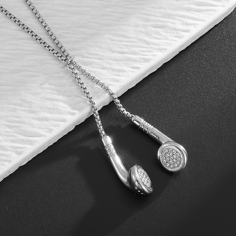 Creative And Easy Headphone Pendant, Fashionable, Exquisite, Good-looking, Versatile Necklace For Everyday Use