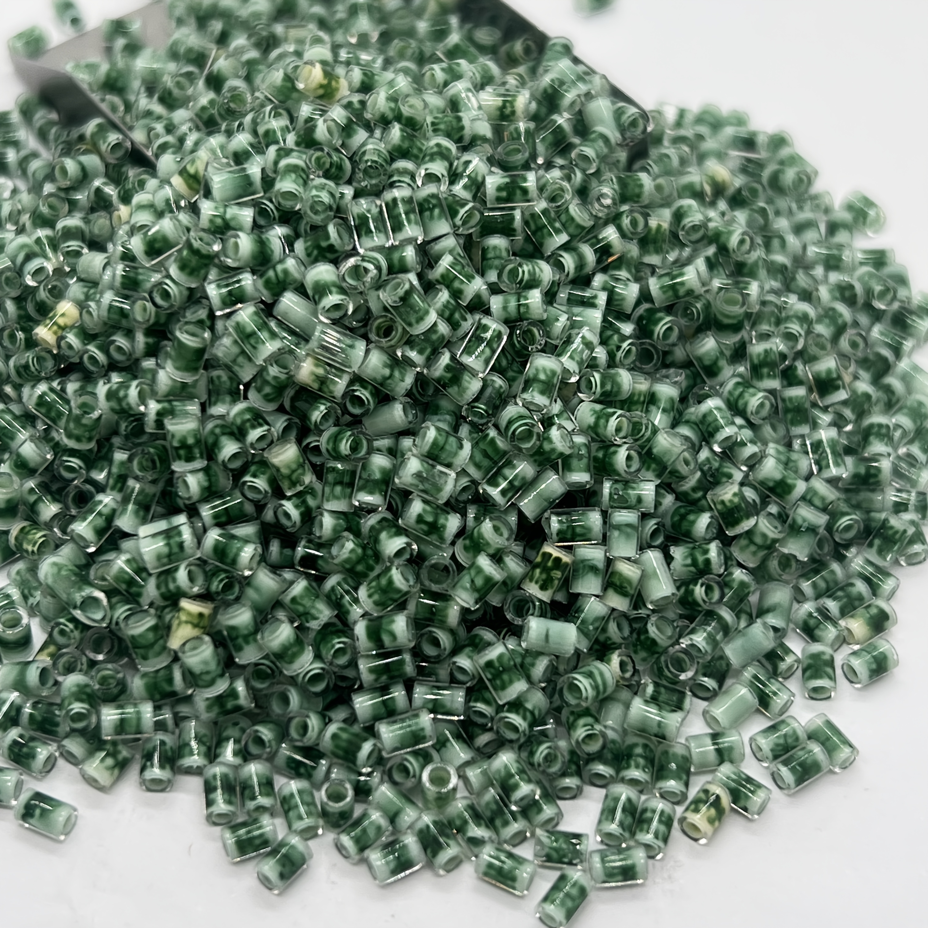 Colorful Bamboo-shaped Glass Bead Set, 320pcs for DIY Jewelry Making