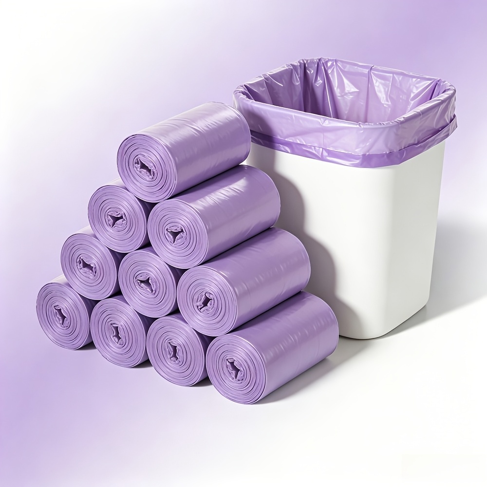 TEMU Sacs Poubelle Violets Anti-Fuite et Anti-Odeur : Extra Épais, Résistants aux Déchirures, Anti-Fuite et Anti-Odeur. Convient , , , de Bain,