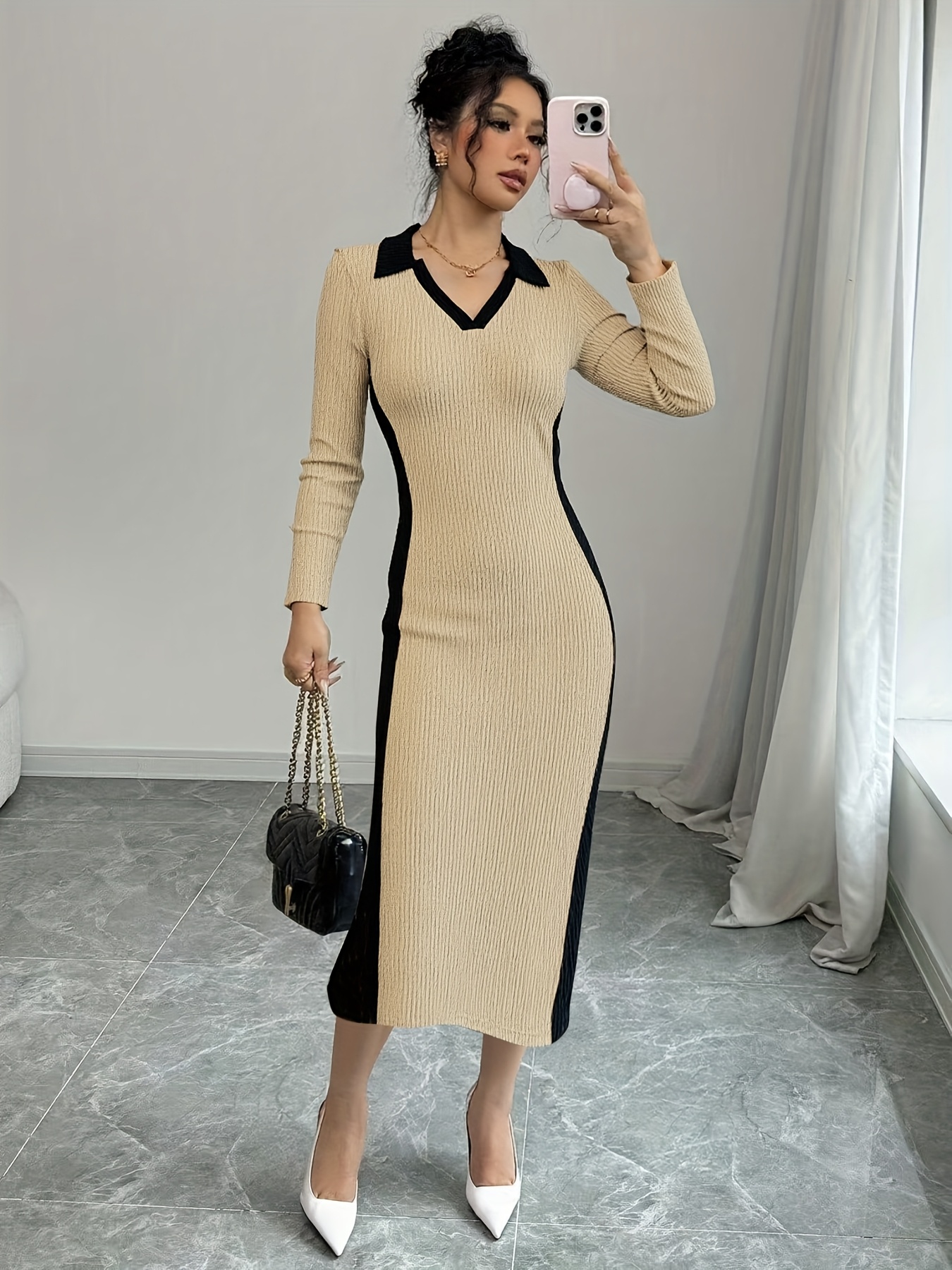 brown tight dress - United Kingdom