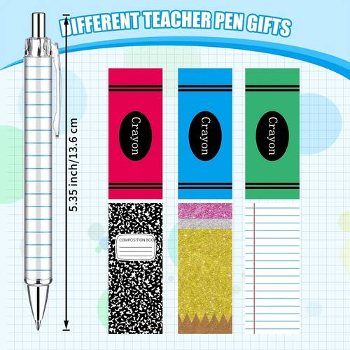 Obrázok položky 24 ks balenie učiteľských pier, veľkoobchodné vianočné darčeky na ocenenie učiteľov, trblietavé guľôčkové perá, vianočné pančuchové plnivo, poďakovacie darčeky pre ženu, zdravotnú sestru, kolegyňu, zamestnanca, kancelárske písacie potreby