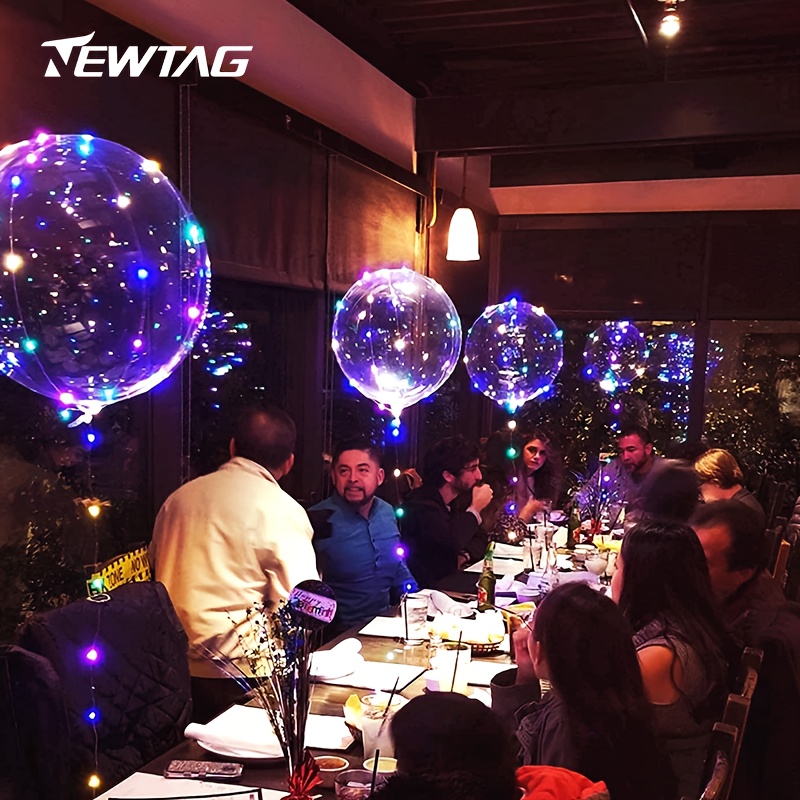  Globos LED, 10 unidades, globos de 20 pulgadas iluminados  estilo helio, globos de burbujas brillantes para Navidad, boda, cumpleaños,  día de San Valentín, Halloween, suministros de fiesta, decoraciones (luz  púrpura) 