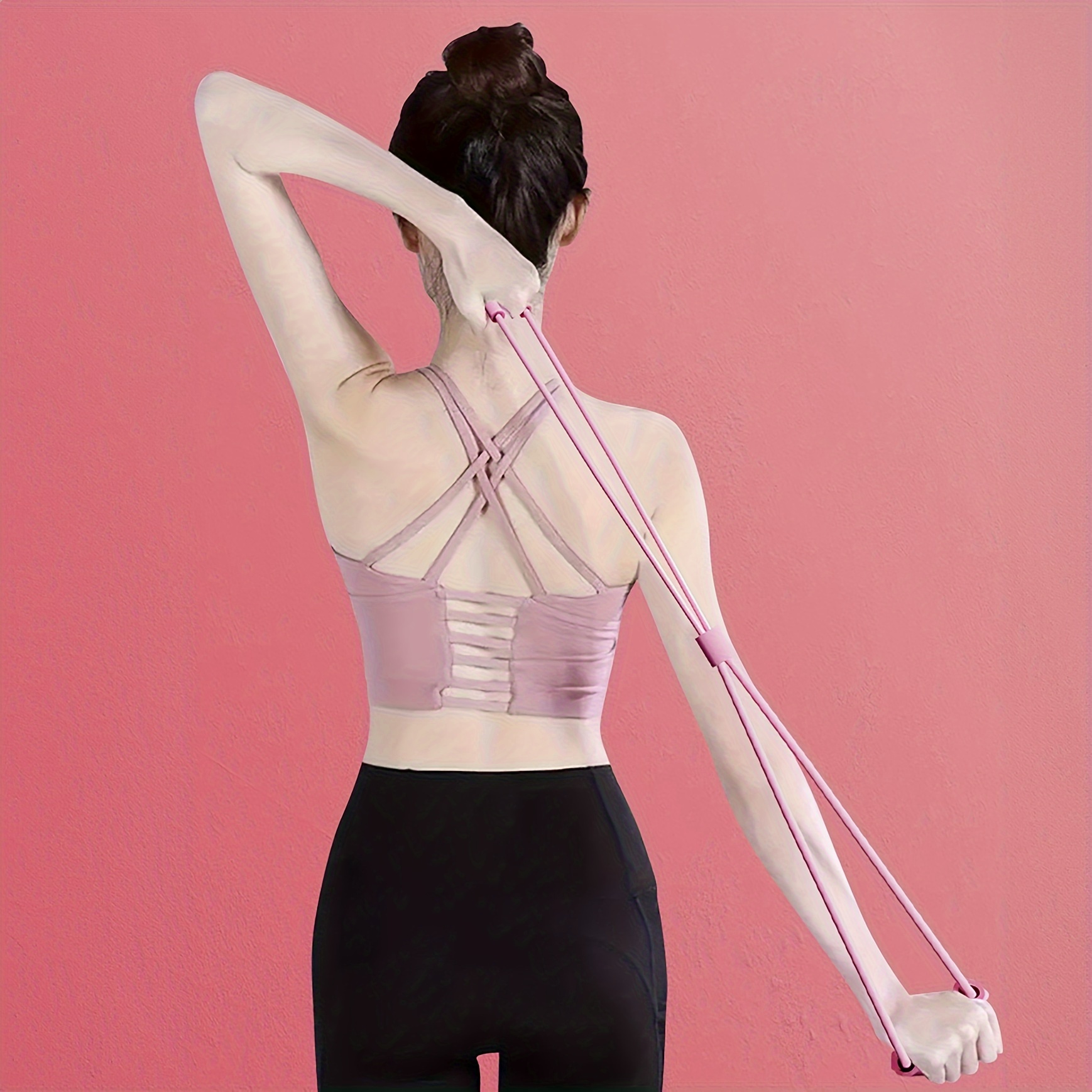 2pcs Set of Pilates Rings Home Exercise Yoga Rings and Tensioner Beauty Essential Sports Set