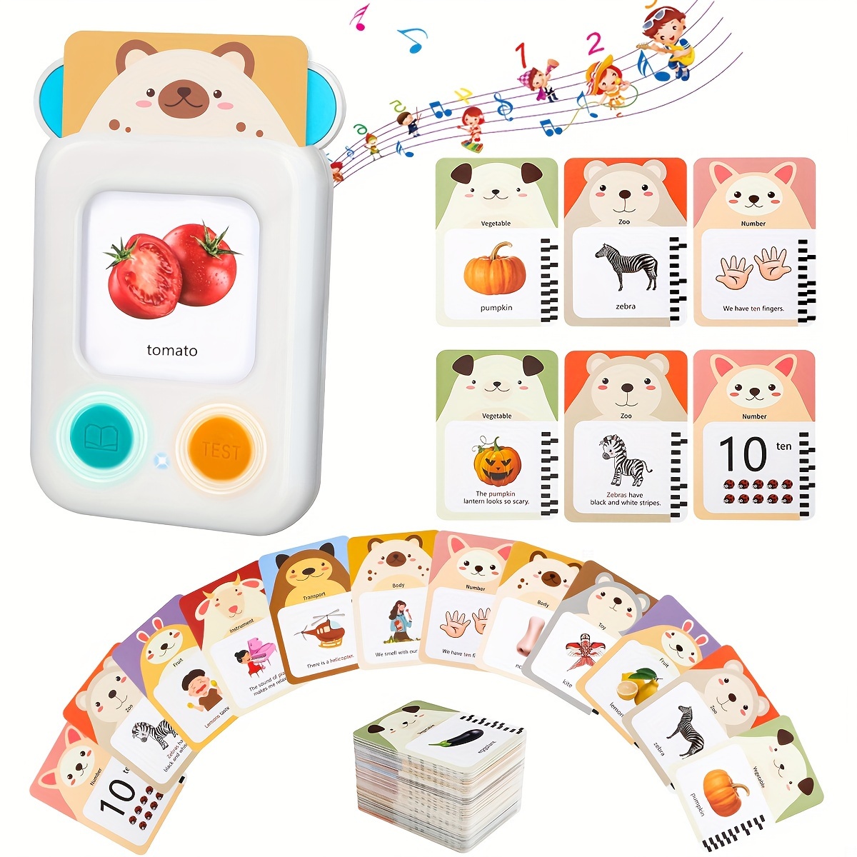 

Flash Cards Talking Mouse Autism Sensory Toys Double Intelligent Mode Learning Materials, 288 Sight Words Audible Toy, Educational Montessori Toys Gifts