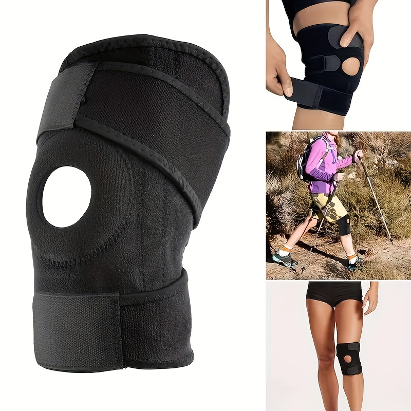 1pc knee support brace for sports patella bandage strap injury prevention fits up to 70kg comfortable and breathable knee protector kneepad details 0