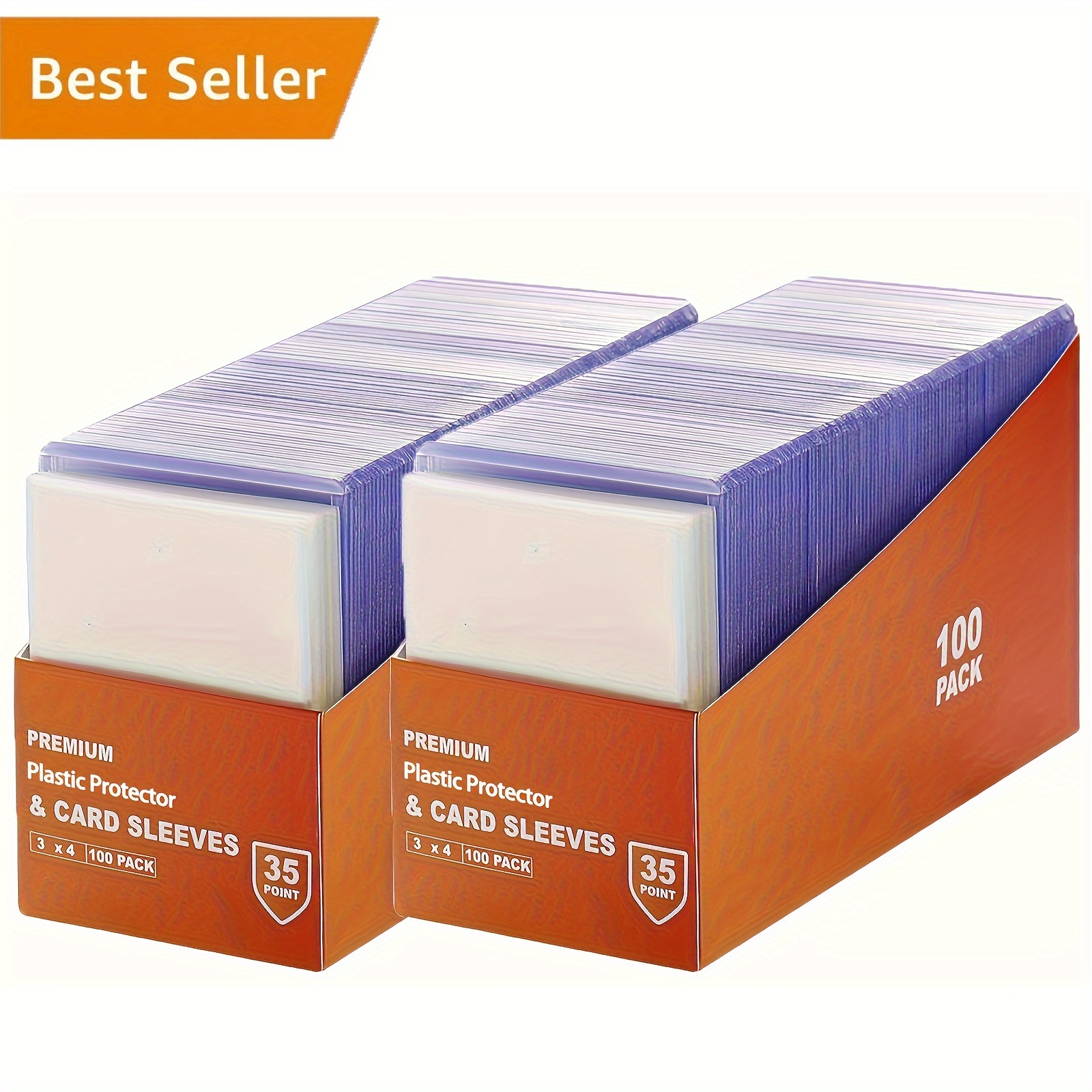3 4 35  plastic protector   with penny sleeve plastic sheet protectors