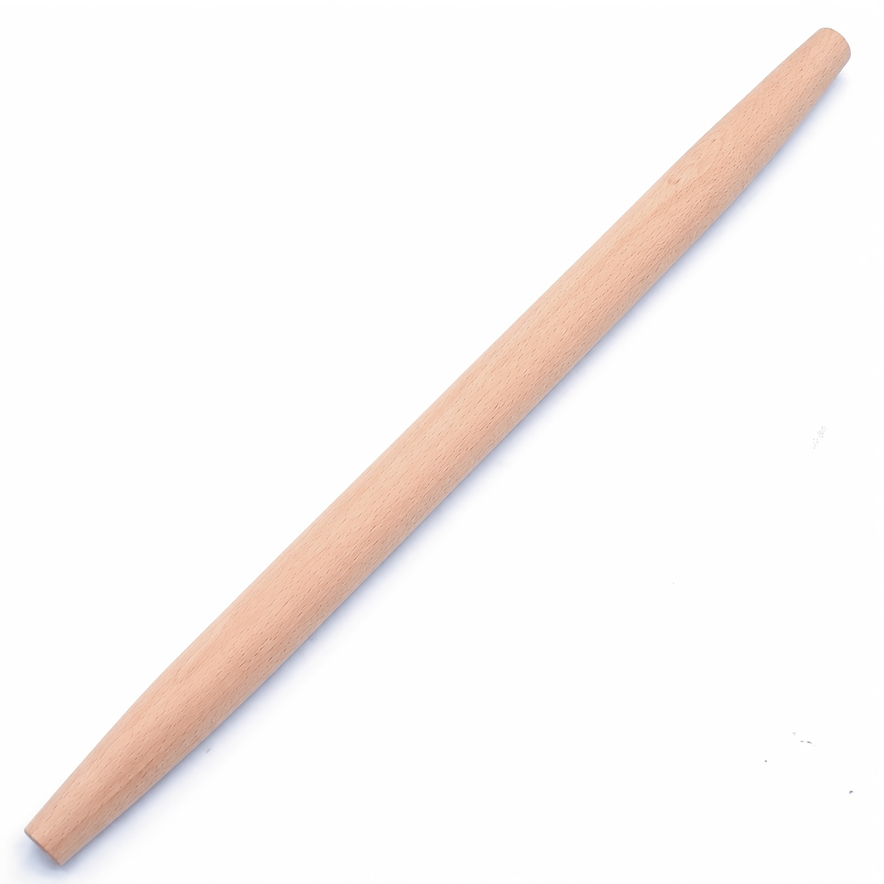 TEMU A Solid Wood Rolling Pin, Available In 43.5cm Or 50cm Or 60cm Sizes, Of Hardwood. Suitable For , Pie, Pastry Dough, And Is An Essential Kitchen