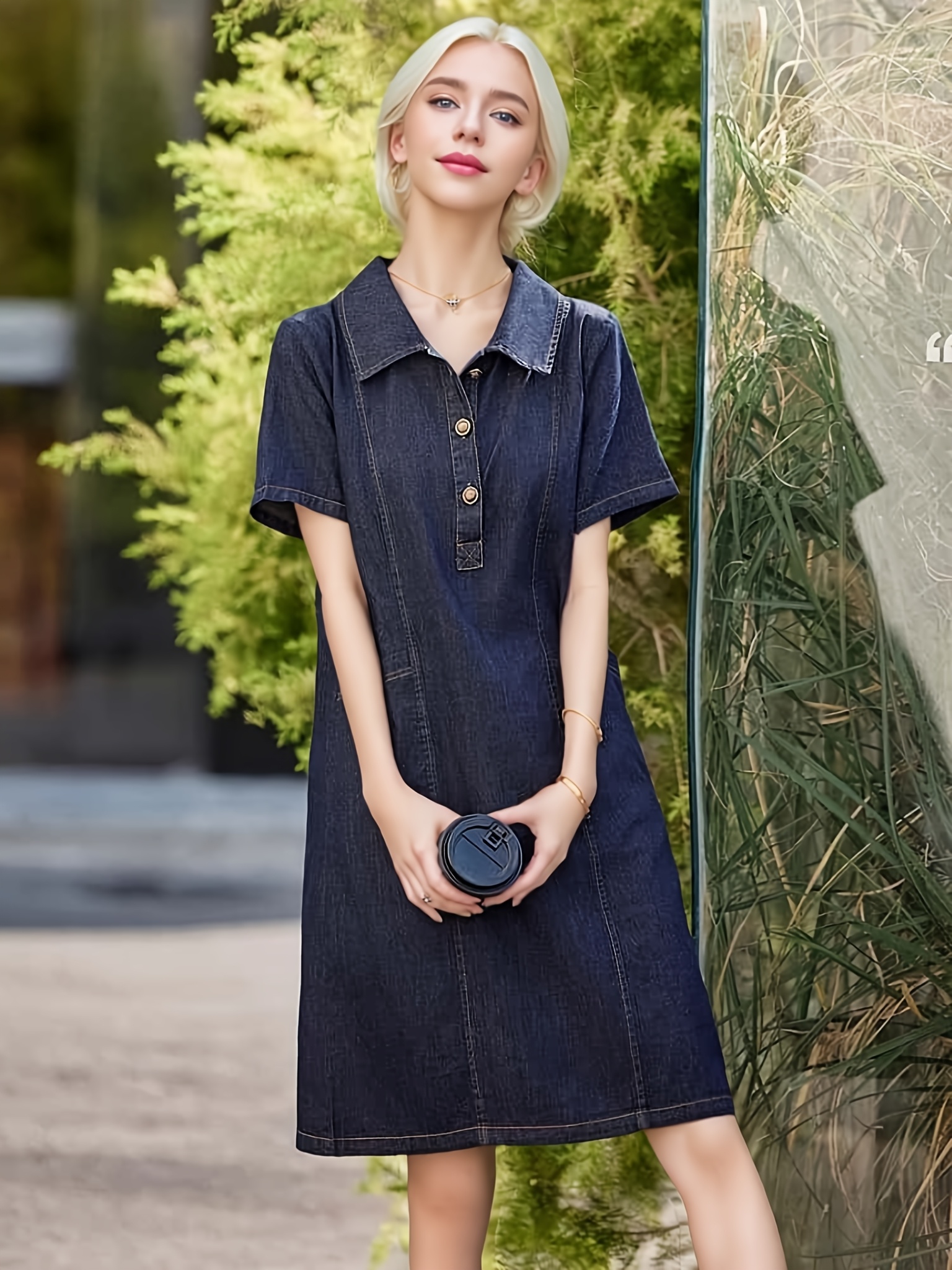 sachin and babi light blue dress Long Sleeve Denim Dresses