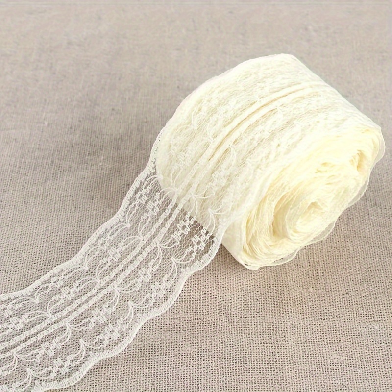 Long 4.5cm Wide Floral Lace Ribbon Lace Ribbon Fabric Suitable For Jewelry Production Craft Clothing Additions Gift Packaging