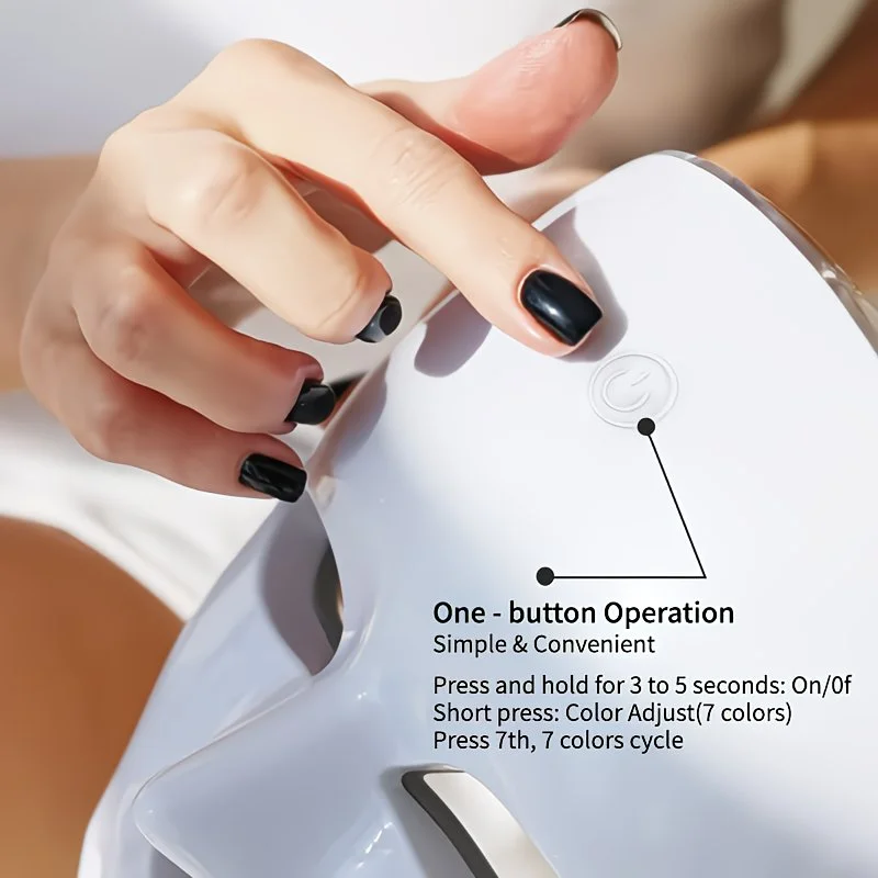 7-Color LED Facial Therapy Device - Portable Skin Care Tool – detail 8