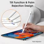 active pencil for ipad 2018 2024 with touchscreen functionality palm tilt control magnetic attachment rechargeable lithium polymer battery usb charging for ideal gift for