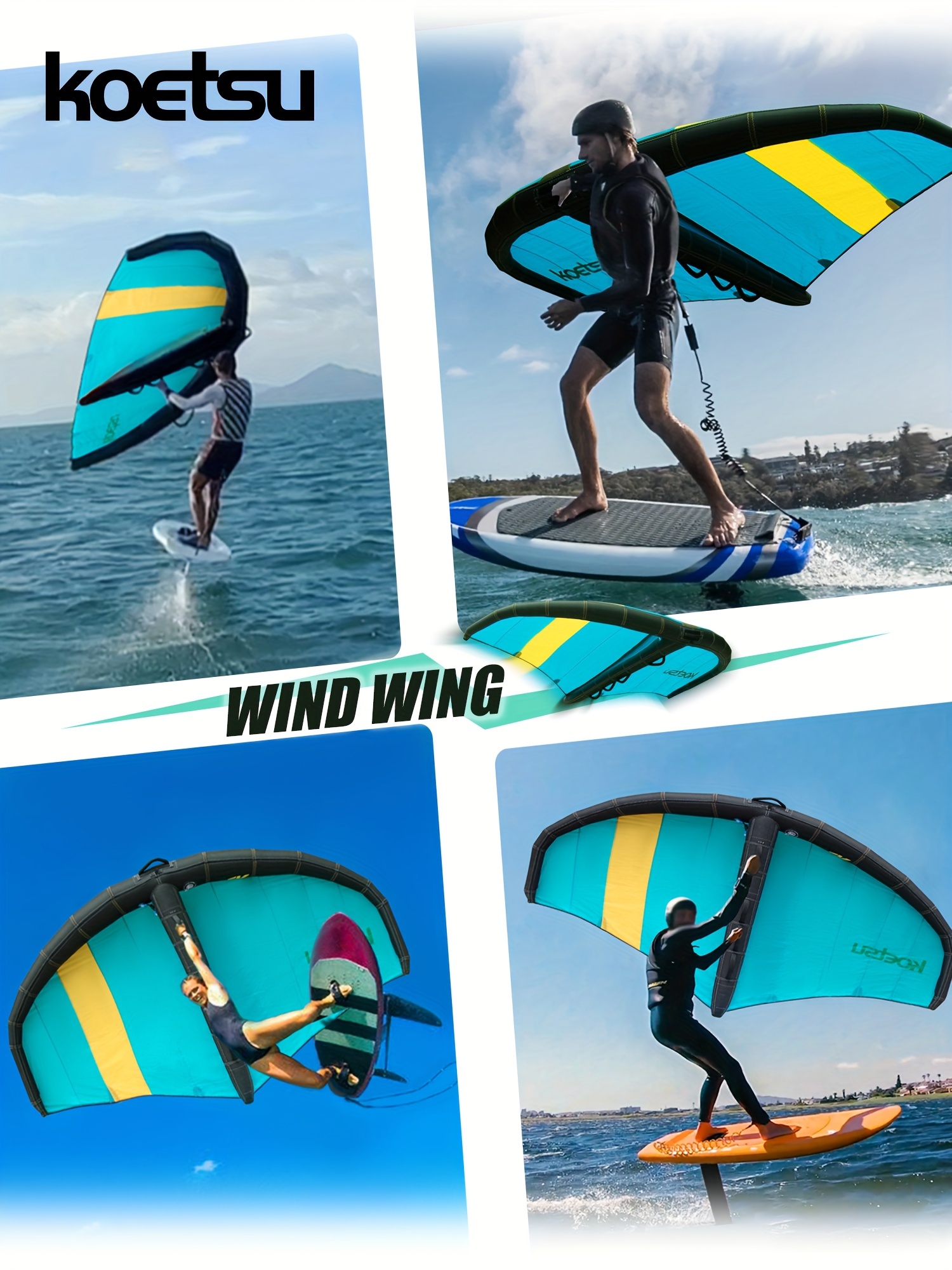 114in inflatable wind wing surfing - Temu