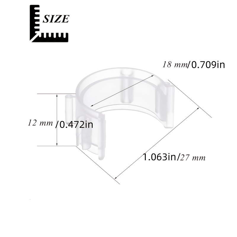 36pcs Bobbin Thread Clips, Sewing Thread And Bobbin Organizer Additions And Supplies, For Craft Embroidery Plastic Thread Clips Spool Organizer, Transparent