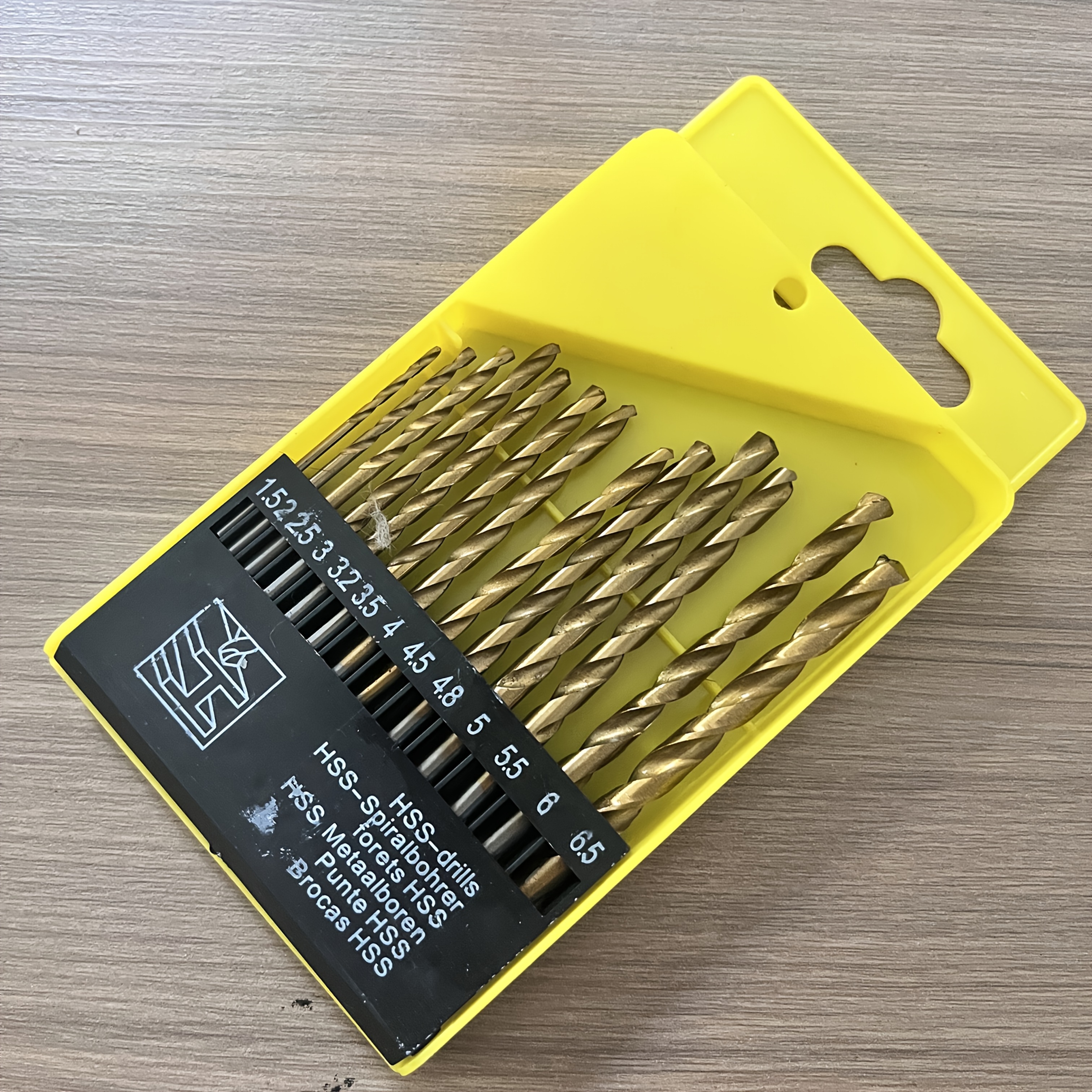 TEMU 13pcs Heavy-duty M35 Steel Drill Bit Set Suitable For Metal, Stainless Steel, Cast Iron, Wood & Plastic - Spiral Bits With Durable Metal Case,