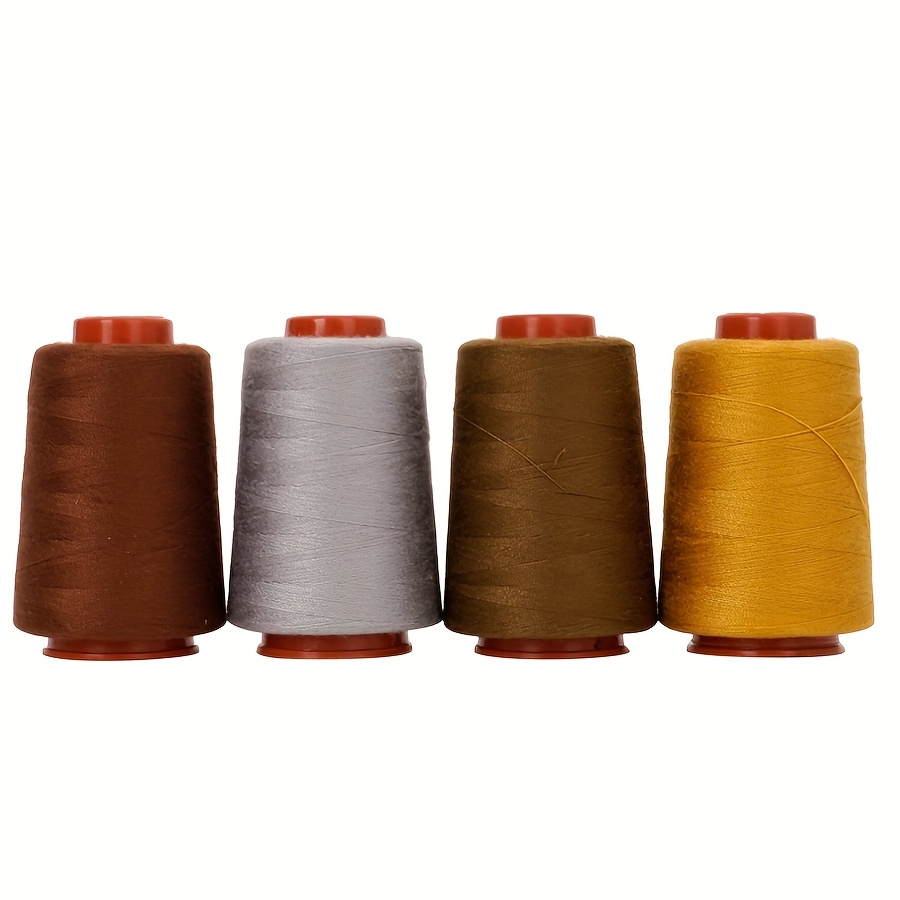 TEMU 4pcs Sewing Thread 800 Yards Small Pagoda 402 Machine Special Polyester Denim Thread For Home Hand Sewing