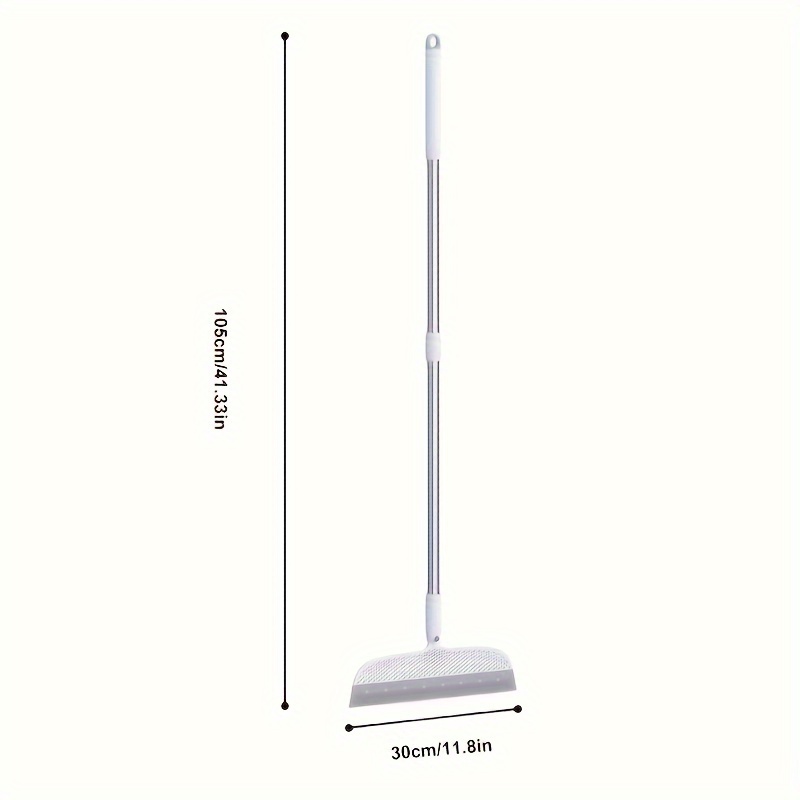 TEMU 1pc, Broom, Floor Scraping Broom, Bathroom Floor , Window Squeegee, Squeegee, Broom For , , , , Bathroom, To Remove , Dust, Pet Hair, Cleaning Supplies, Cleaning Tool